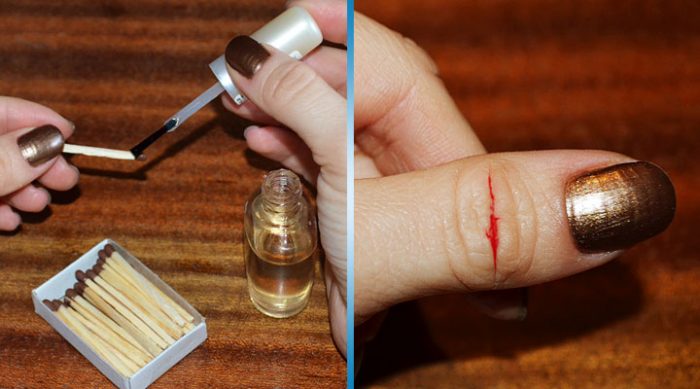 12 необычных способов использования прозрачного лака для ногтей